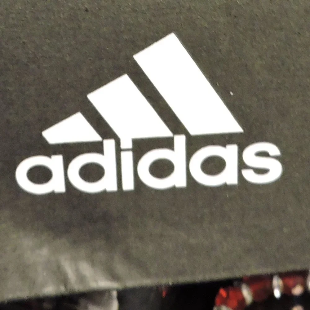 ADIDAS boys sport shoes  size 2 black w/blue stripe and black laces - Picture 6 of 6
